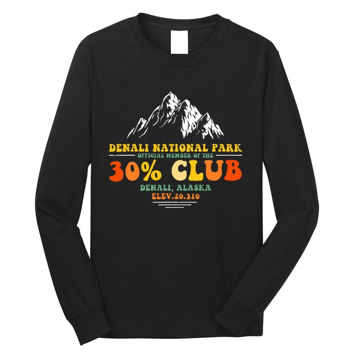 Denali National Park Alaska 30 Club Denali Mountain Tourist Long Sleeve Shirt