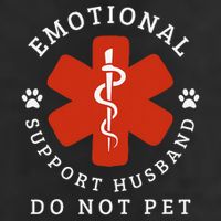Do Not Pet Emotional Support Husband Funny Adult Drive Performance Visor