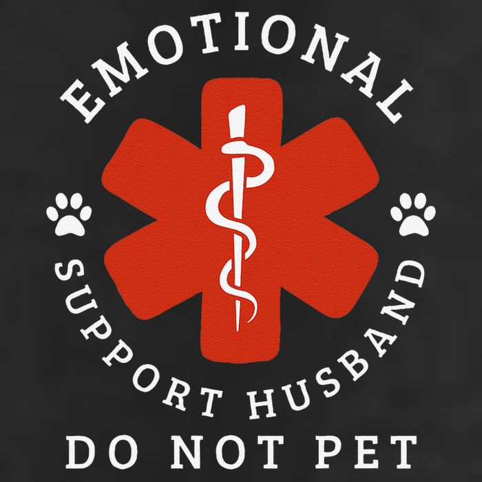 Do Not Pet Emotional Support Husband Funny Beanie