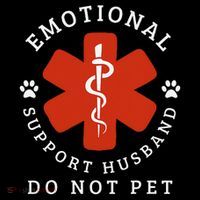 Do Not Pet Emotional Support Husband Funny Kids T-Shirt