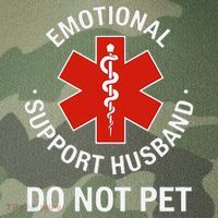 Do Not Pet Emotional Support Husband Funny Legacy Tie Dye Trucker Hat