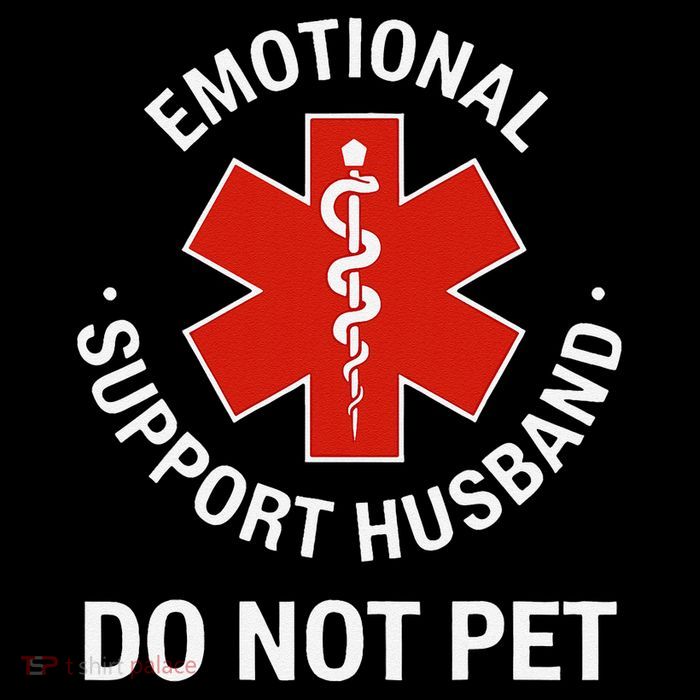 Do Not Pet Emotional Support Husband Funny Kids T-Shirt