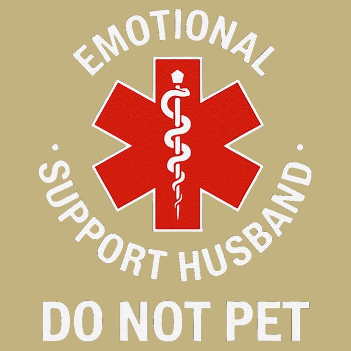 Do Not Pet Emotional Support Husband Funny Cooling Performance Crew T-Shirt