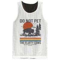 Do Not Pet The Fluffy Cows Yellowstone National Park Mesh Reversible Basketball Jersey Tank