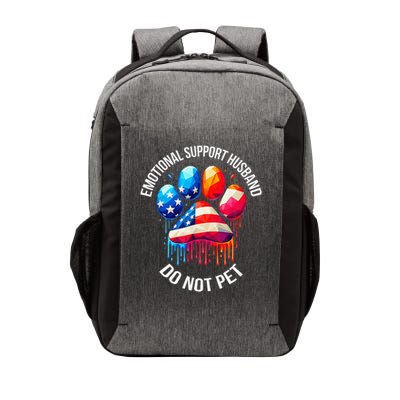 Do Not Pet Emotional Support Husband Funny US Flag Women Vector Backpack