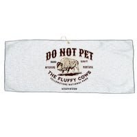 Do Not Pet The Fluffy Cows Bison Yellowstonê National Park Large Microfiber Waffle Golf Towel