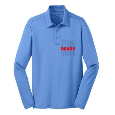 Deady New Parents Halloween Costume For Dad Gift Silk Touch Performance Long Sleeve Polo