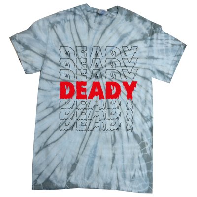 Deady New Parents Halloween Costume For Dad Gift Tie-Dye T-Shirt