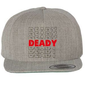 Deady New Parents Halloween Costume For Dad Gift Wool Snapback Cap