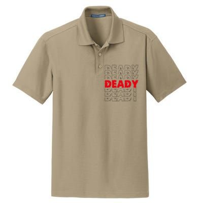 Deady New Parents Halloween Costume For Dad Gift Dry Zone Grid Polo