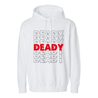 Deady New Parents Halloween Costume For Dad Gift Garment-Dyed Fleece Hoodie