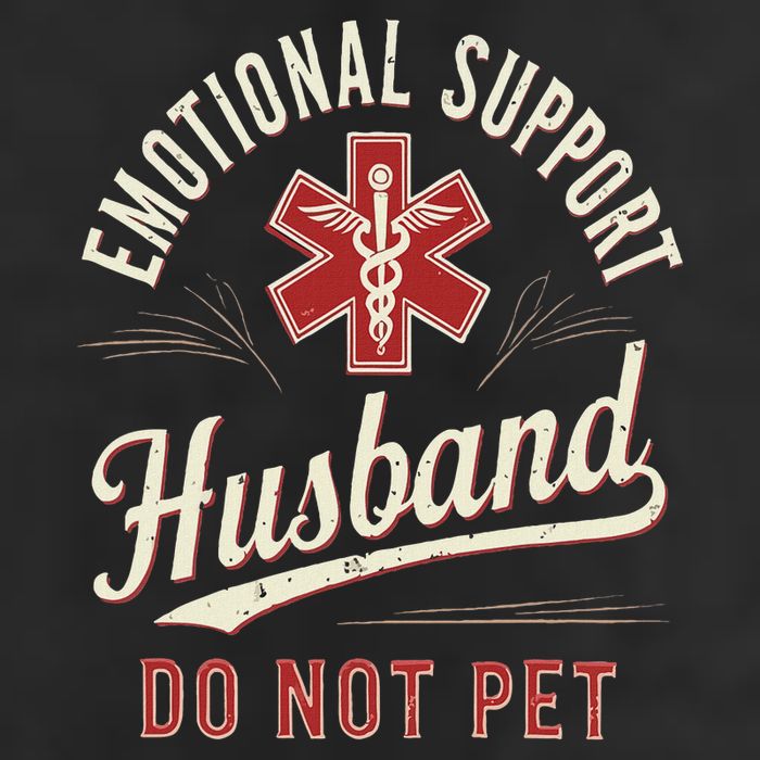 Do Not Pet Emotional Support Husband Funny Cool Comfort Performance Bucket Hat