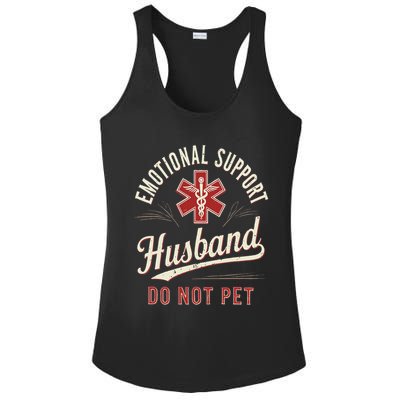 Do Not Pet Emotional Support Husband Funny Ladies PosiCharge Competitor Racerback Tank