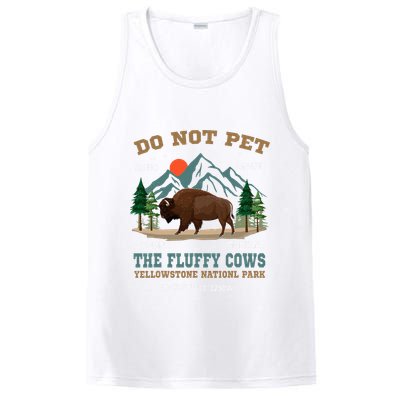 Do Not Pet The Fluffy Cows Bison Yellowstone National Park PosiCharge Competitor Tank