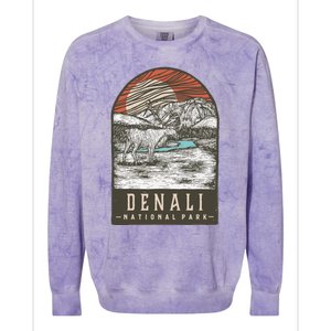 Denali National Park Colorblast Crewneck Sweatshirt