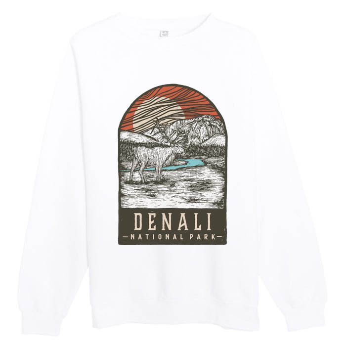 Denali National Park Premium Crewneck Sweatshirt