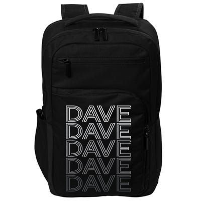 Dave Name Personalized Retro First Last Name Impact Tech Backpack