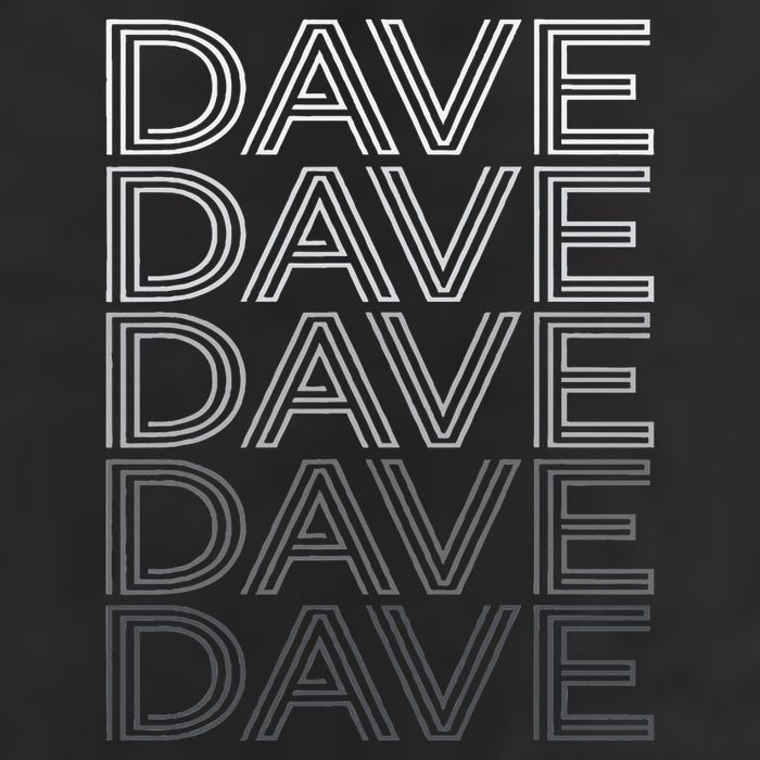 Dave Name Personalized Retro First Last Name Knit Cap Winter Beanie