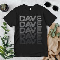 Dave Name Personalized Retro First Last Name Premium T-Shirt