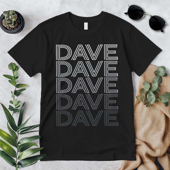 Dave Name Personalized Retro First Last Name Premium T-Shirt