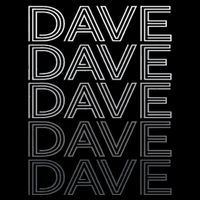 Dave Name Personalized Retro First Last Name Baby Bodysuit