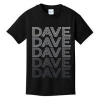 Dave Name Personalized Retro First Last Name Kids T-Shirt