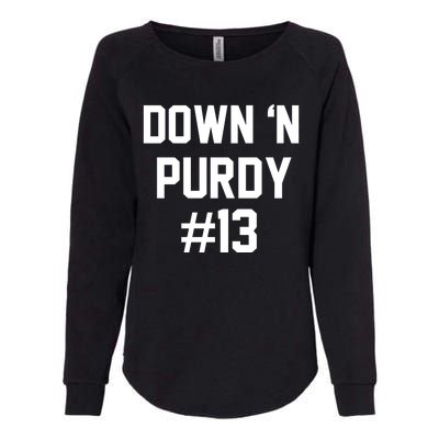 Down 'N Purdy #13 Womens California Wash Sweatshirt