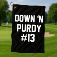 Down 'N Purdy #13 Golf Towel