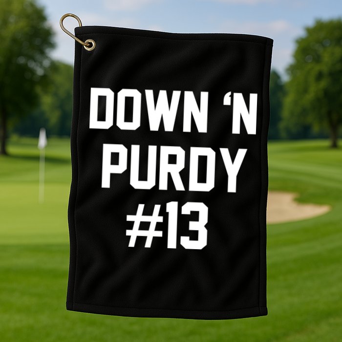 Down 'N Purdy #13 Golf Towel