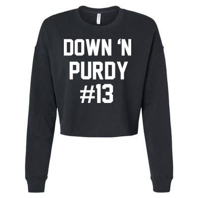 Down 'N Purdy #13 Cropped Pullover Crew