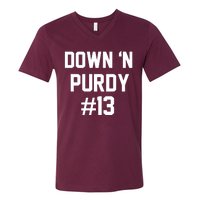 Down 'N Purdy #13 V-Neck T-Shirt