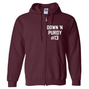 Down 'N Purdy #13 Full Zip Hoodie