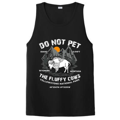 Do Not Pet The Fluffy Cows Bison Y.e.l.l.o.w.s.t.o.n.e National Park PosiCharge Competitor Tank