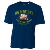 Do Not Pet The Fluffy Cows South Dakota Quote Funny Bison Cooling Performance Crew T-Shirt