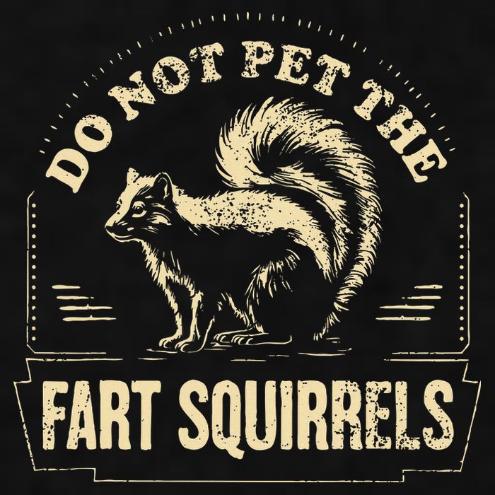 Do Not Pet The Fart Squirrels Ladies PosiCharge Tri-Blend Wicking Tank