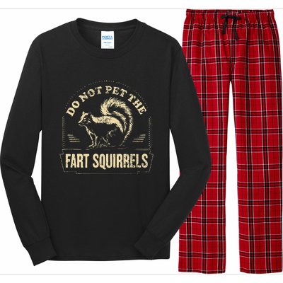 Do Not Pet The Fart Squirrels Long Sleeve Pajama Set