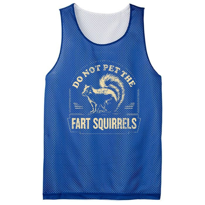 Do Not Pet The Fart Squirrels Mesh Reversible Basketball Jersey Tank