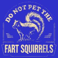 Do Not Pet The Fart Squirrels Stripe Pom Pom Beanie
