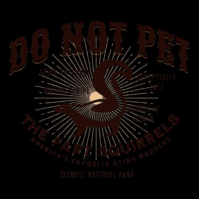 Do Not Pet The Fart Squirrels Skunk National Park 16oz Travel Tumbler