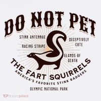 Do Not Pet The Fart Squirrels Skunk National Park 11oz C Handle Ceramic Mug