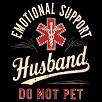Do Not Pet Emotional Support Husband Funny Flexfit Unipanel Trucker Cap