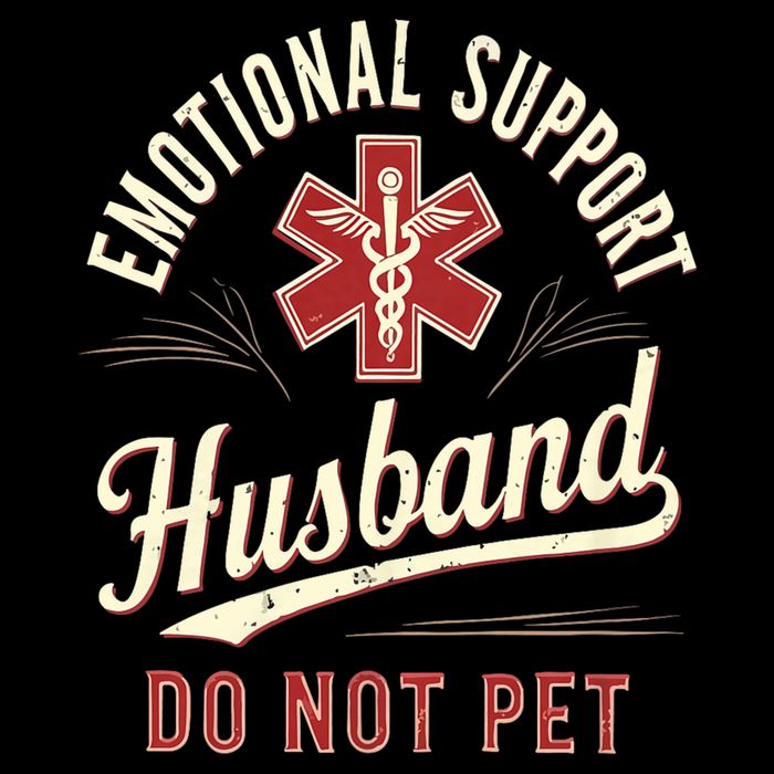 Do Not Pet Emotional Support Husband Funny Flexfit Unipanel Trucker Cap