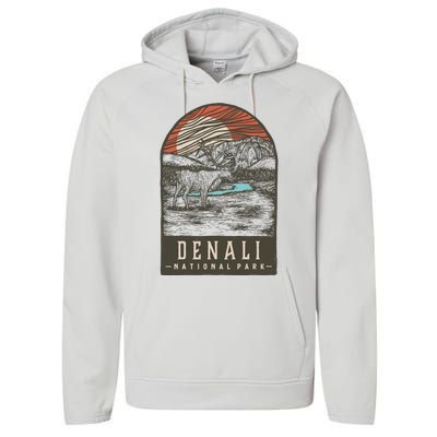 Denali National Park Performance Fleece Hoodie