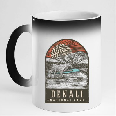 Denali National Park 11oz Black Color Changing Mug