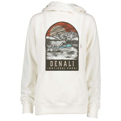 Denali National Park Womens Funnel Neck Pullover Hood