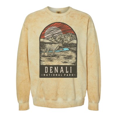 Denali National Park Colorblast Crewneck Sweatshirt