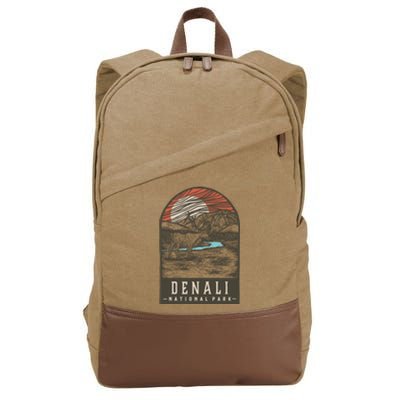 Denali National Park Cotton Canvas Backpack