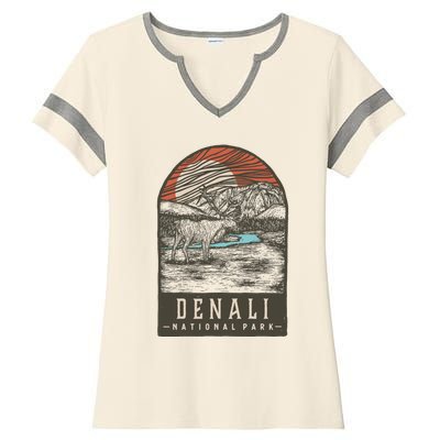 Denali National Park Ladies Halftime Notch Neck Tee