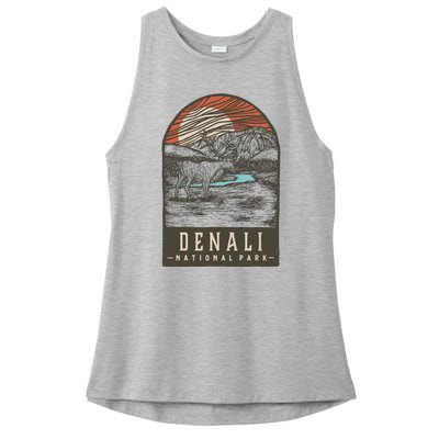 Denali National Park Ladies PosiCharge Tri-Blend Wicking Tank