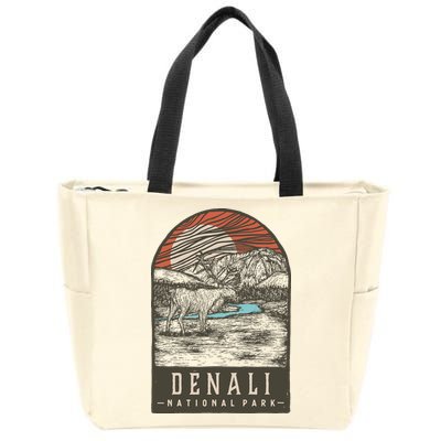 Denali National Park Zip Tote Bag